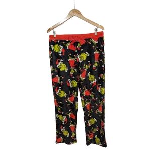 Dr. Seuss Grinch Women's Plush Lounge Pajama Pants Size Medium